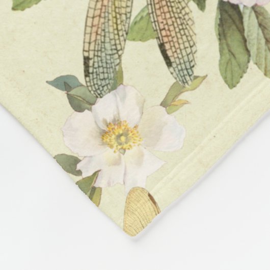 ontwerp van de Reeks Dragonflies 14 Fleece Deken (Hoek)