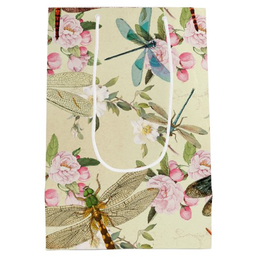  ontwerp van de Reeks Dragonflies 14 Medium Cadeauzakje (Achterkant)