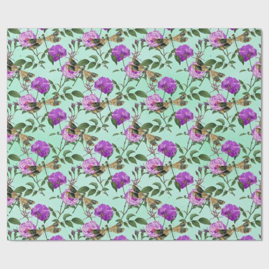 ontwerp van de Reeks Dragonflies 15 Cadeaupapier (Vlak)