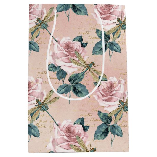 ontwerp van de Reeks Dragonflies 1 Medium Cadeauzakje (Voorkant)