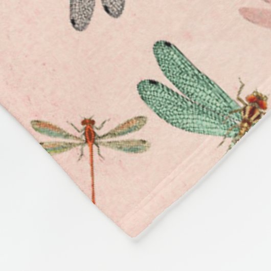  ontwerp van de Reeks Dragonflies 3 Fleece Deken (Hoek)