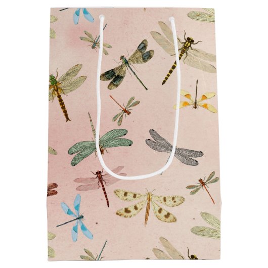 ontwerp van de Reeks Dragonflies 3 Medium Cadeauzakje (Achterkant)