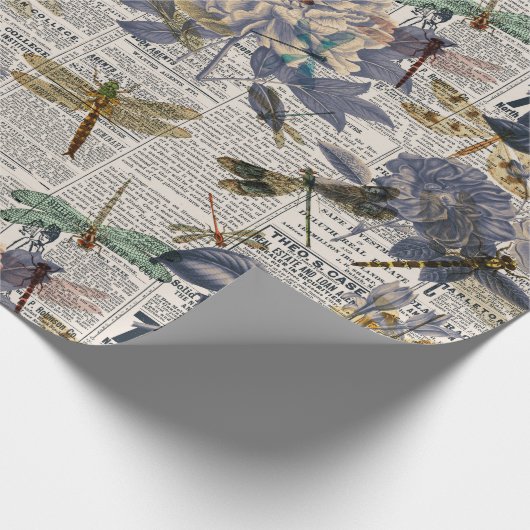  ontwerp van de Reeks Dragonflies 5 Cadeaupapier (Hoek)