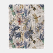  ontwerp van de Reeks Dragonflies 5 Fleece Deken (Voorkant)