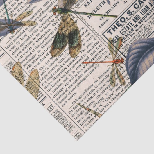  ontwerp van de Reeks Dragonflies 5 Tissuepapier (Detail)