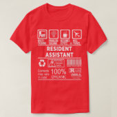 ONTWERP VAN DE RESIDENT ASSISTANT NICE 2017 T-SHIRT (Design voorkant)