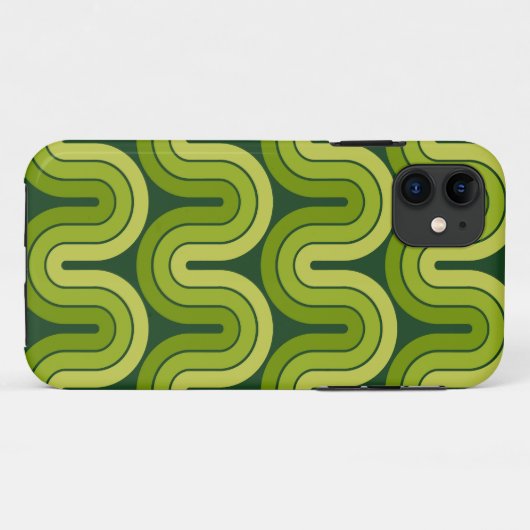 Ontwerp van de retro geometrische gradiënt Case-Mate iPhone case (Achterkant (horizontaal))