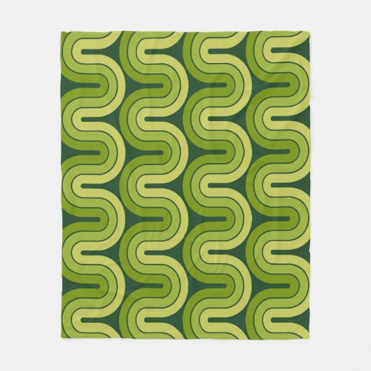 Ontwerp van de retro geometrische gradiënt fleece deken (Voorkant)
