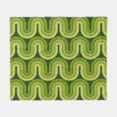Ontwerp van de retro geometrische gradiënt fleece deken (Voorkant (Horizontaal))