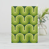 Ontwerp van de retro geometrische gradiënt kaart (Staand voorkant)