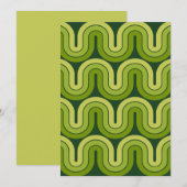 Ontwerp van de retro geometrische gradiënt kaart (Voorkant / Achterkant)