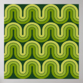 Ontwerp van de retro geometrische gradiënt poster (Voorkant)