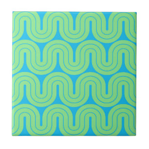 Ontwerp van de retro geometrische gradiënt tegeltje