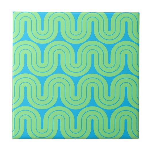 Ontwerp van de retro geometrische gradiënt tegeltje (Voorkant)
