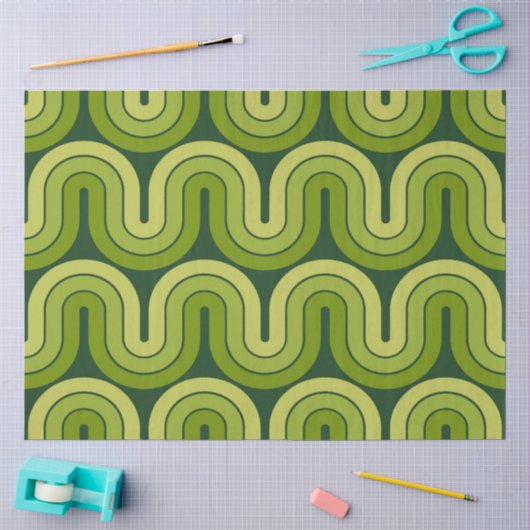 Ontwerp van de retro geometrische gradiënt tissuepapier (Craft)