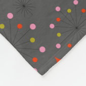 Ontwerp van de Retro van de Atoomstoot Fleece Deken (Hoek)