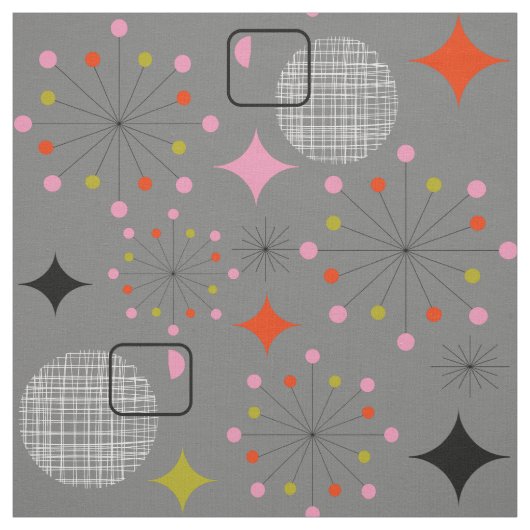 Ontwerp van de Retro van de Atoomstoot Stof (Swatch)
