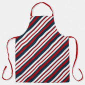 Ontwerp van de rode en Navy Nautical Series 13 Schort (Voorkant)