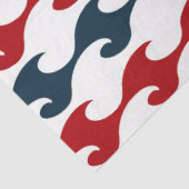 Ontwerp van de rode en Navy Nautical Series 14 Tissuepapier (Detail)