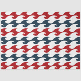 Ontwerp van de rode en Navy Nautical Series 14 Tissuepapier