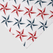 Ontwerp van de rode en Navy Nautical Series 16 Tissuepapier (Detail)