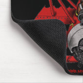 Ontwerp van de roodrode baron-mousepad muismat (Hoek)