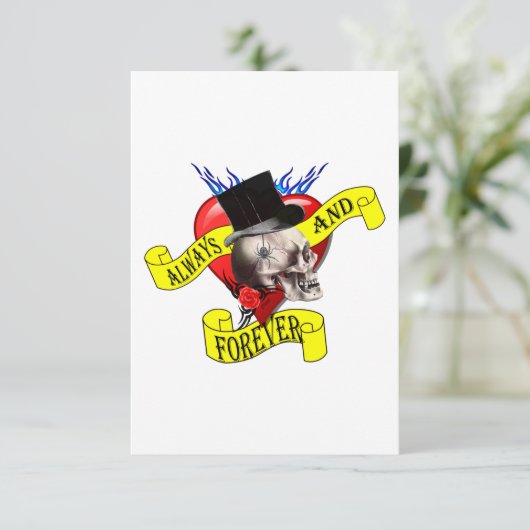 Ontwerp van de roomschedel en het hart van het tat (Staand voorkant)