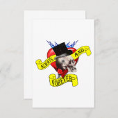 Ontwerp van de roomschedel en het hart van het tat (Voorkant / Achterkant)