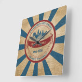 ontwerp van de Rooster Zonneshine Vierkante Klok (Hoek)