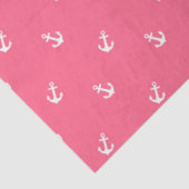 Ontwerp van de roze en de zeemachtserie Nautical S Tissuepapier (Detail)