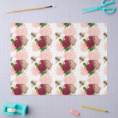 Ontwerp van de Roze en Gold Bee-reeks 13 Tissuepapier (Craft)