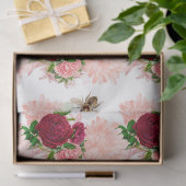 Ontwerp van de Roze en Gold Bee-reeks 13 Tissuepapier (Geschenk)