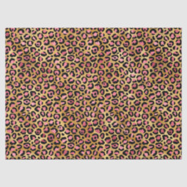 Ontwerp van de Roze en Gold Leopard-reeks 13 Tissuepapier