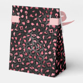 Ontwerp van de Roze en Gold Leopard-reeks 14 Bedankdoosjes (Achterkant)