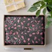 Ontwerp van de Roze en Gold Leopard-reeks 14 Tissuepapier (Geschenk)