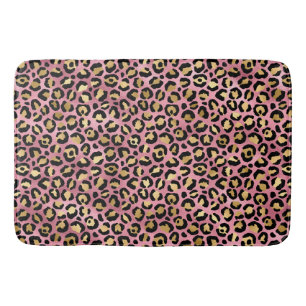 Ontwerp van de Roze en Gold Leopard-reeks 15 Badmat