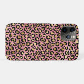 Ontwerp van de Roze en Gold Leopard-reeks 15 Case-Mate iPhone Case (Achterkant (horizontaal))