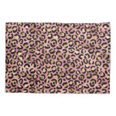 Ontwerp van de Roze en Gold Leopard-reeks 15 Kussensloop (Achterkant)