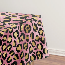 Ontwerp van de Roze en Gold Leopard-reeks 15 Tafelkleed