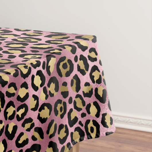 Ontwerp van de Roze en Gold Leopard-reeks 15 Tafelkleed (Voorbeeld)