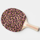 Ontwerp van de Roze en Gold Leopard-reeks 15 Tafeltennisbatje (Zijkant)