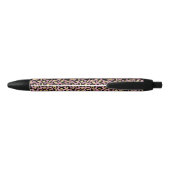 Ontwerp van de Roze en Gold Leopard-reeks 15 Zwarte Inkt Pen (Achterkant)