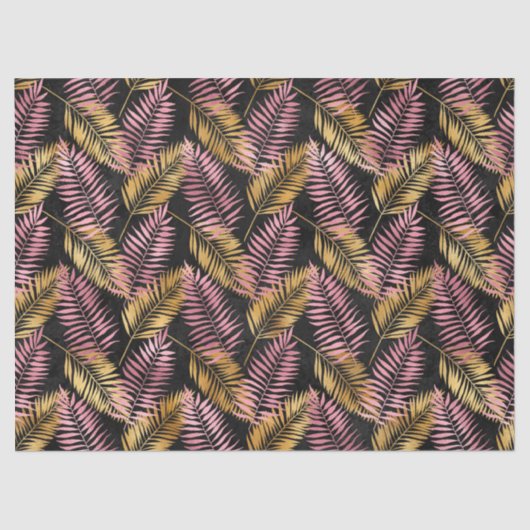 Ontwerp van de Roze en Gold Leopard-reeks 17 Tissuepapier (Voorkant)