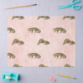 Ontwerp van de Roze en Gold Leopard-reeks 18 Tissuepapier (Craft)