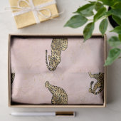 Ontwerp van de Roze en Gold Leopard-reeks 18 Tissuepapier (Geschenk)