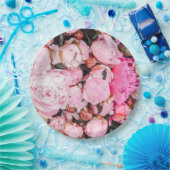 Ontwerp van de roze Peony-partij Papieren Bordje (Feest)