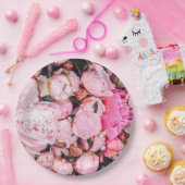 Ontwerp van de roze Peony-partij Papieren Bordje (Feest)