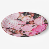 Ontwerp van de roze Peony-partij Papieren Bordje (Gekanteld)