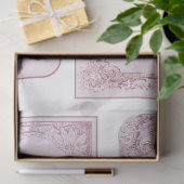 Ontwerp van de roze waterkleurige kerstserie 10 tissuepapier (Geschenk)