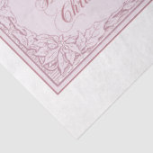 Ontwerp van de roze waterkleurige kerstserie 10 tissuepapier (Detail)